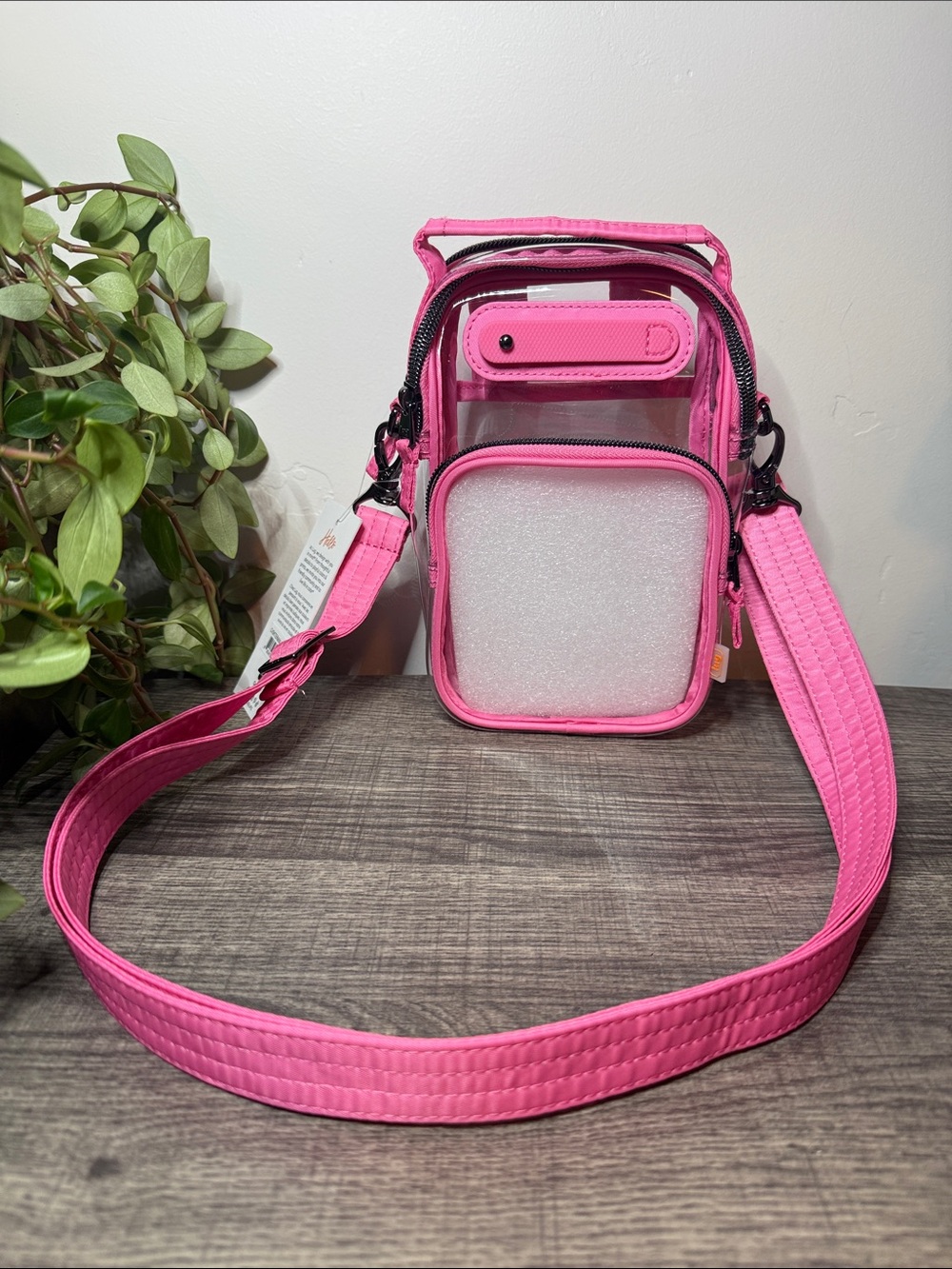 NWT Lug Skeeter Mini Clearview Crossbody Perfect Pink Stadium Bag